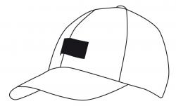 6-panelowa czapka DETECTION, czarny