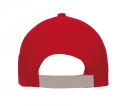 6-panelowa czapka DETECTION, czerwony