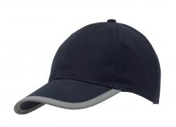 6-panelowa czapka DETECTION, niebieski
