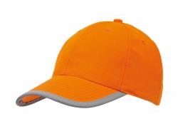 6-panelowa czapka DETECTION, pomarańczowy