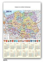 Kalendarz 2014 mapa