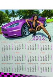 Kalendarze 2012 jednoplanszowe