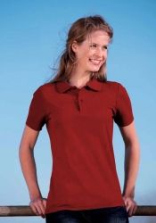 Koszulka damska polo 170g Ciemno czerwona S