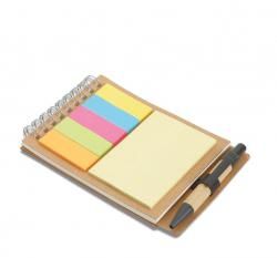 Notes z długopisem oraz koloro