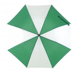 Parasol składany bez automatu REGULAR, zielony, biały