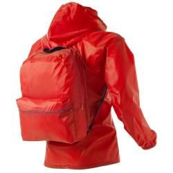 Plecak z kurtką przeciwdeszczową