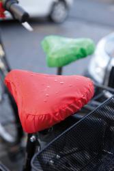 Pokrowiec na siodełko rowerowe DRY SEAT, czerwony