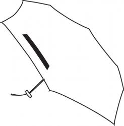 Super płaski parasol składany FLAT, jasnoniebieski