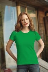 T-Shirt damski z krótkim rękawem 180g Zielony S