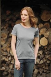 T-Shirt damski z krótkim rękawem 205g Ciemno szary XL