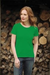 T-Shirt damski z krótkim rękawem 205g Zielony L