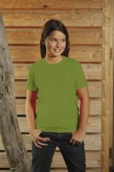 T-Shirt dziecięcy z krótkim rękawem 150g Zielony mech L