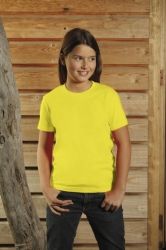 T-Shirt dziecięcy z krótkim rękawem 150g Zółty S