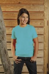 T-Shirt dziecięcy z krótkim rękawem 160g Jasno niebieski XS