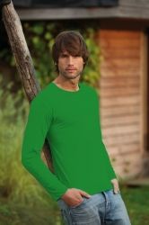 T-Shirt męski z długim rękawem 150g Zielony L
