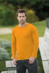 T-Shirt męski z długim rękawem 180g Pomarańcz XL