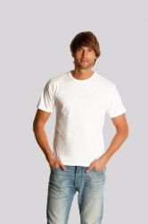 T-Shirt męski z krótkim rękawem 130g Biały XL