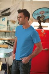 T-Shirt męski z krótkim rękawem 150g Jasno niebieski XL