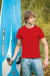 T-Shirt męski z krótkim rękawem 180g Czerwony M