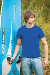 T-Shirt męski z krótkim rękawem 180g Królewski niebieski M
