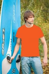 T-Shirt męski z krótkim rękawem 190g Ciemno pomarańczowy XXL