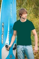 T-Shirt męski z krótkim rękawem 190g Ciemnozielony XL