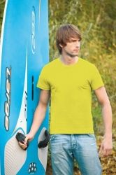 T-Shirt męski z krótkim rękawem 190g Zółty M