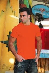 T-Shirt męski z krótkim rękawem 205g Ciemno pomarańczowy XXXL