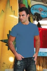T-Shirt męski z krótkim rękawem 205g Denim Blue S