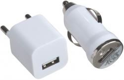 Zestaw - ładowarka USB i wtyczka