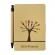Notes 80x140/50k gładki Tree z długopisem brązowy
