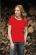 T-Shirt damski z krótkim rękawem 205g Czerwony S