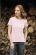 T-Shirt damski z krótkim rękawem 205g Jasno różowy M