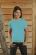 T-Shirt dziecięcy z krótkim rękawem 150g Jasno niebieski M