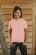 T-Shirt dziecięcy z krótkim rękawem 150g Jasno różowy S