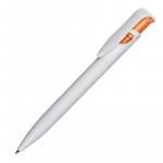 Długopis Fast, pomarańczowy/biały