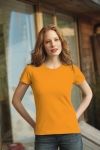 T-Shirt damski z krótkim rękawem 150g Pomarańcz L