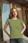 T-Shirt damski z krótkim rękawem 180g Zielony mech M