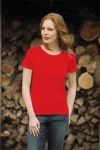 T-Shirt damski z krótkim rękawem 205g Czerwony XL