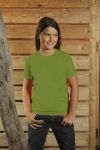 T-Shirt dziecięcy z krótkim rękawem 150g Zielony mech S