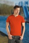 T-Shirt męski z krótkim rękawem 150g Ciemno pomarańczowy XXXL