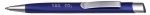 TRIANGULAR długopis metalowy, granatowo-srebrny, wkład niebieski