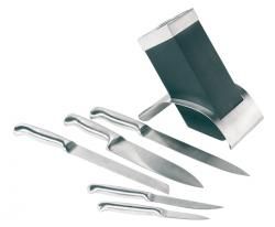 5-częściowy komplet noży w stalowym stojaku