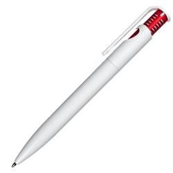 Długopis Fast, czerwony/biały