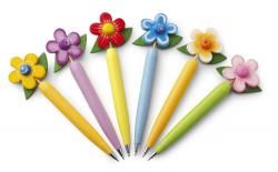 Długopis "kwiatek", mix 6 wzorów