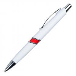 Długopis Shorty, czerwony/biały