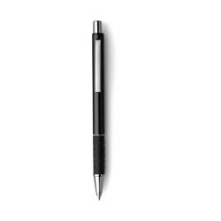 Długopis z czarnym gumowym uchwytem