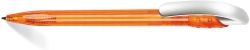 GOLFF LX/SAT długopis transparentny pomarańczowy, klips sat.