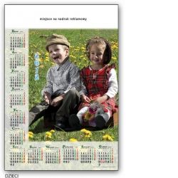Kalendarz 2012 jednoplanszowy dzieci
