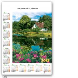 Kalendarz 2012 jednoplanszowy lato